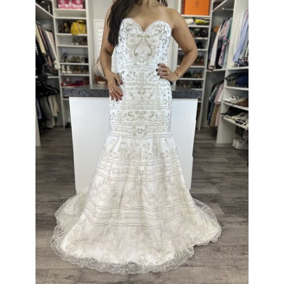 NWT Moonlight by Val Stefani Stunning Wedding Gown $2,288 - Picture 2 of 13